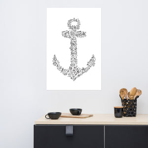 Anchor Icon Print