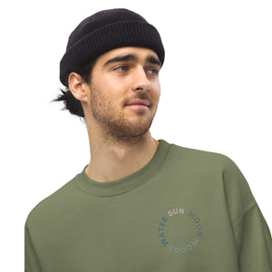 SUN MOON WOODS WATER Embroidered Unisex Sweatshirt