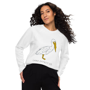 Pelican Unisex Organic Raglan Sweatshirt