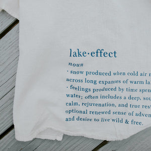 lake effect tea towel
