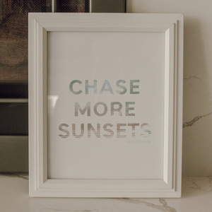 Lake Effect Co Prints | Multiple Styles | Chase More Sunsets, Lake Anchors the Soul