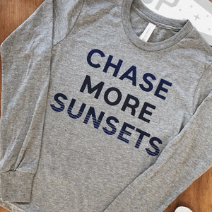 Chase More Sunsets Kids Long Sleeve