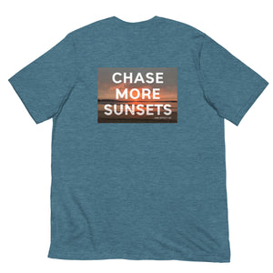CHASE MORE SUNSETS POSTCARD Unisex Tee