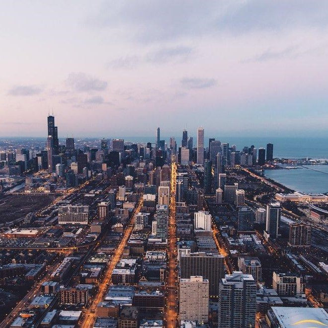 Chicago, IL + Lake Michigan
