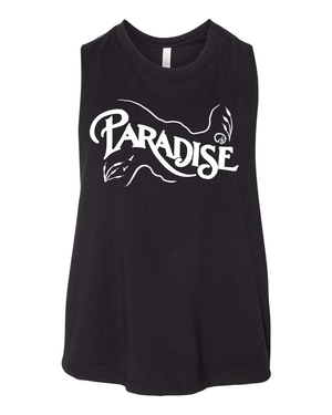 Coastal Paradise Racerback Crop Tank