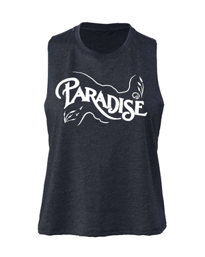 Coastal Paradise Racerback Crop Tank