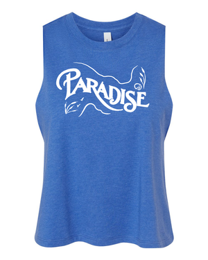 Coastal Paradise Racerback Crop Tank