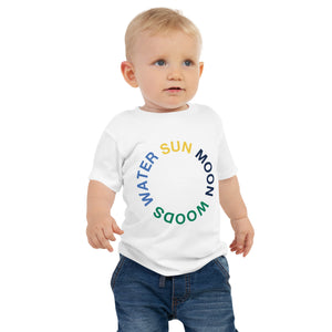 SUN MOON WOODS WATER Baby Short Sleeve Tee