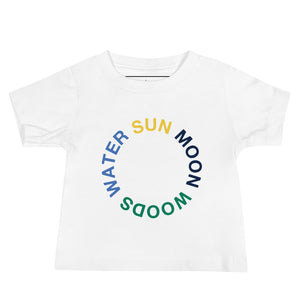 SUN MOON WOODS WATER Baby Short Sleeve Tee