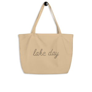 LAKE DAY + Anchor Icon Large Organic Tote Bag | On Demand