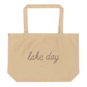 LAKE DAY + Anchor Icon Large Organic Tote Bag | On Demand