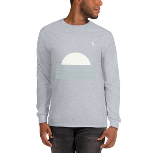 SUNSET + CRESCENT Unisex Long Sleeve Shirt