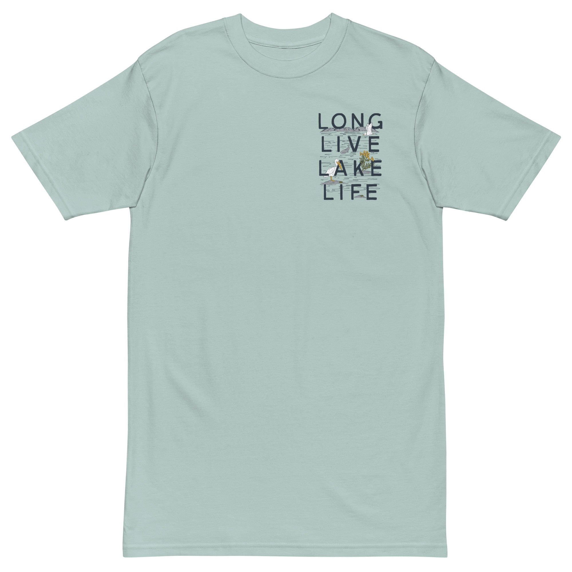 Long Live Lake Life Pelican Unisex Heavyweight Tee