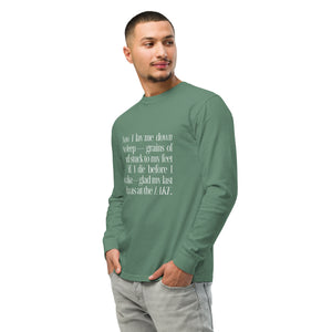 LAKE PRAYER Garment-dyed Heavyweight Long-sleeve Shirt