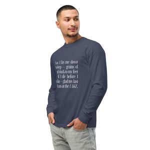 LAKE PRAYER Garment-dyed Heavyweight Long-sleeve Shirt