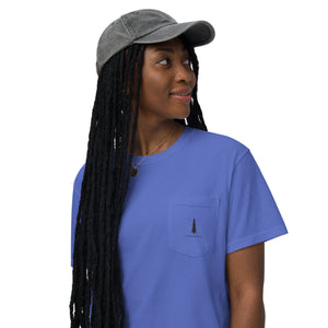 LAKE DAY Unisex Garment-dyed Pocket T-shirt