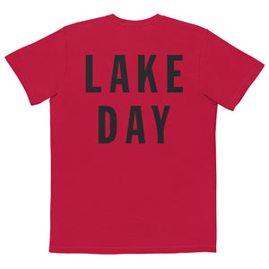 LAKE DAY Unisex Garment-dyed Pocket T-shirt