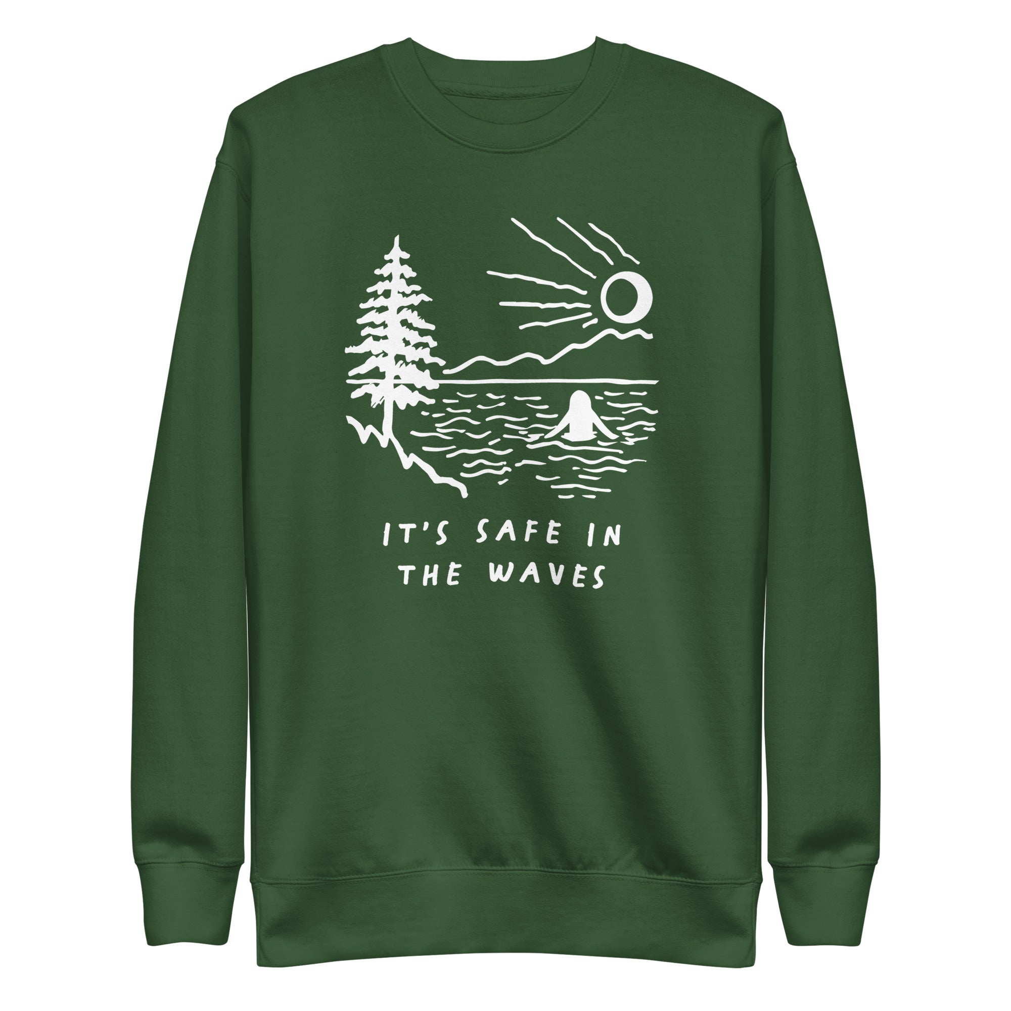 It's Safe In The Waves Crewneck