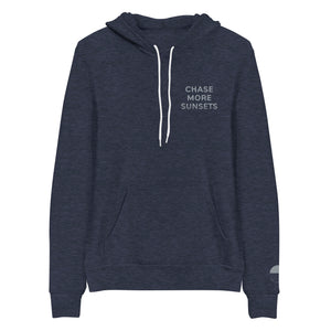 CHASE MORE SUNSETS Embroidered Unisex hoodie
