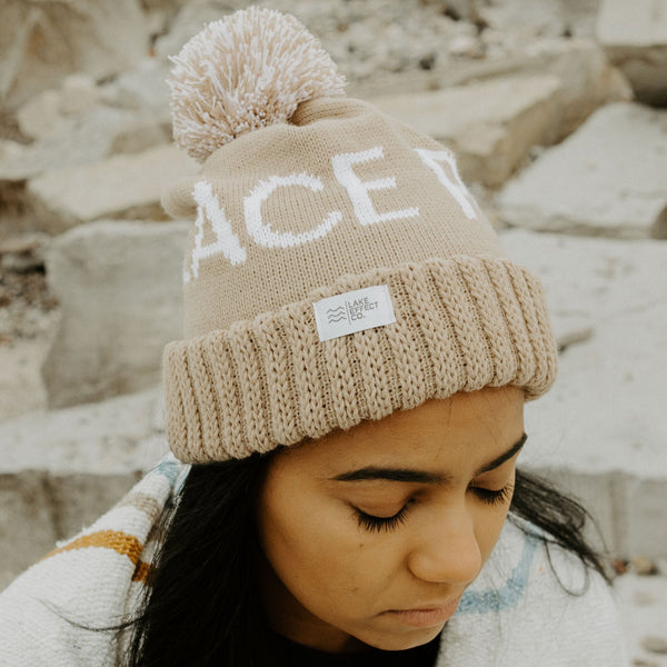 PEACE Winter Knit Hat - Lake Effect Co