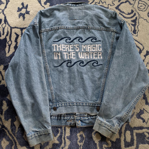 MAGIC IN THE WATER | Custom Embroidered Vintage Denim Jacket