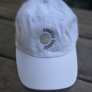 SUNRISE SUNSET Ball Cap | White Hat