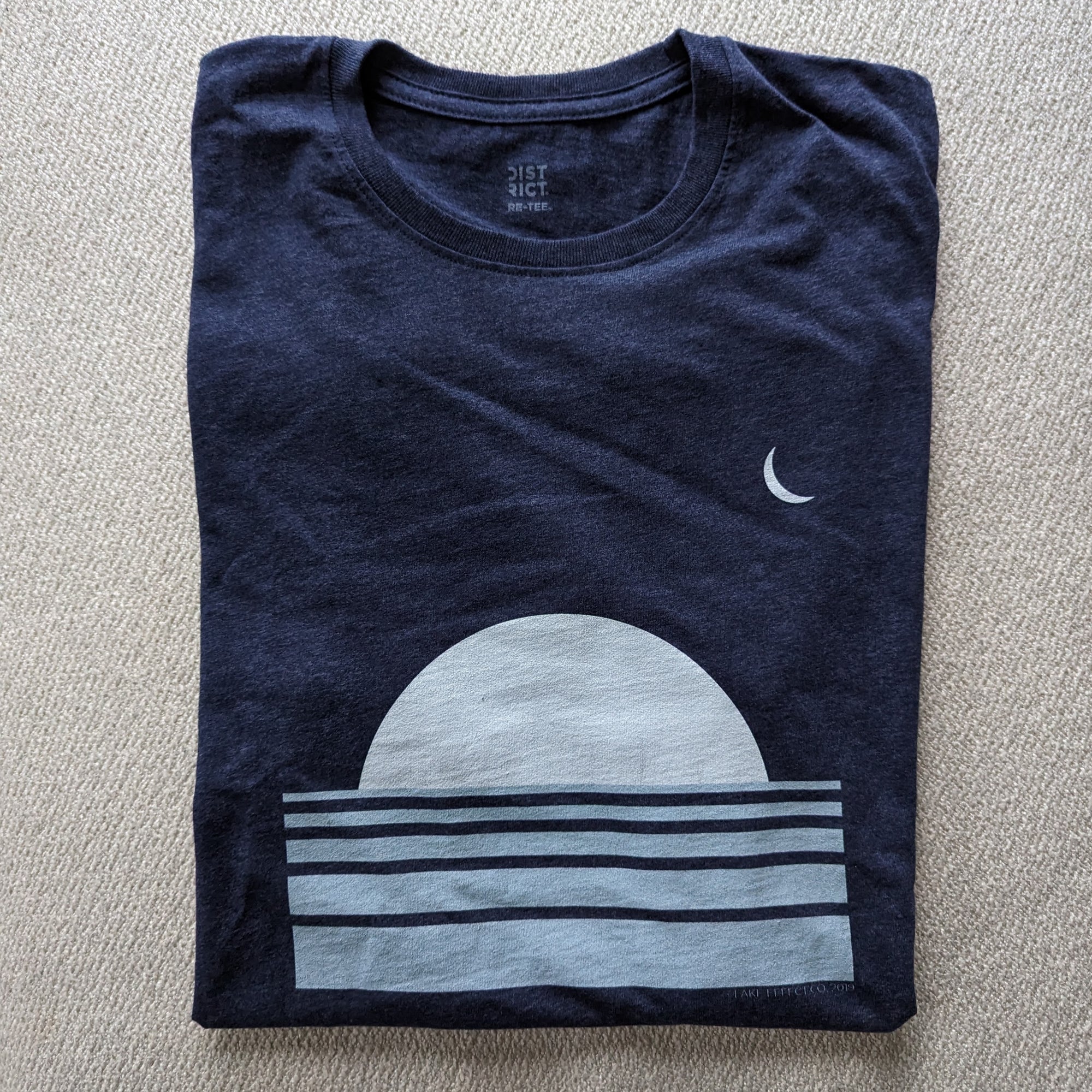 SUNSET CRESCENT Unisex Recycled T-shirt