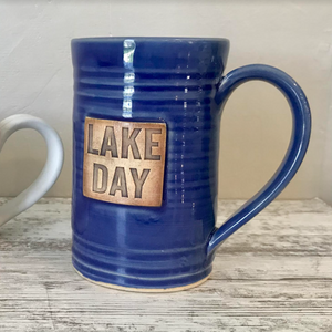 Ceramic Mug | Chase More Sunsets, Lake Day, Sun Moon Woods Water