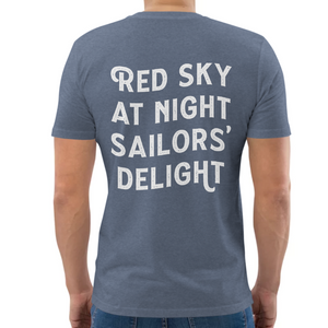 Red Sky at Night Unisex Organic Cotton Tee