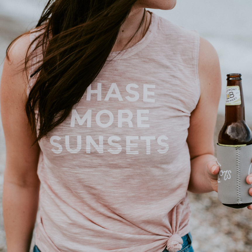 Chase More Sunsets Tank