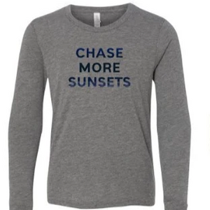 Chase More Sunsets Kids Long Sleeve