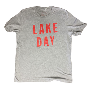 LAKE DAY Tee (Red or Navy Text)