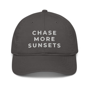 CHASE MORE SUNSETS Organic Dad Hat