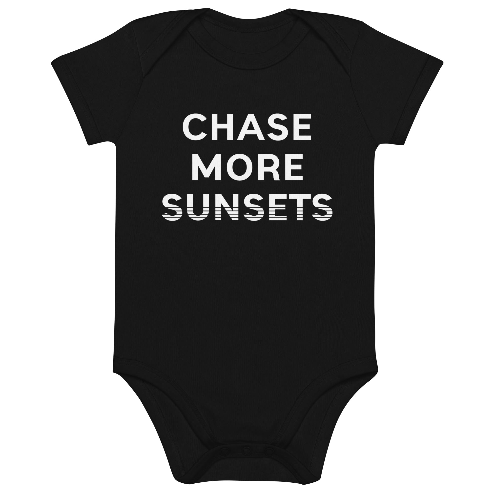 CHASE MORE SUNSETS Organic Cotton Onesie