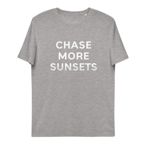 CHASE MORE SUNSETS Unisex Organic Cotton Tee