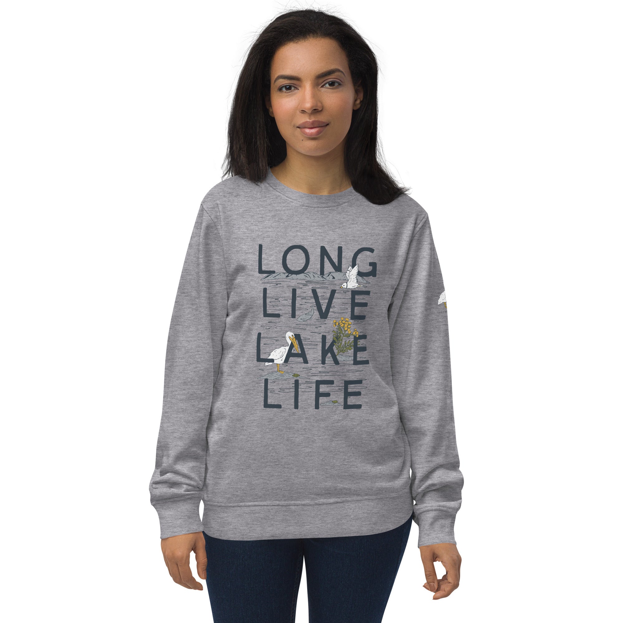 LONG LIVE LAKE LAKE Unisex Organic Crew Sweatshirt