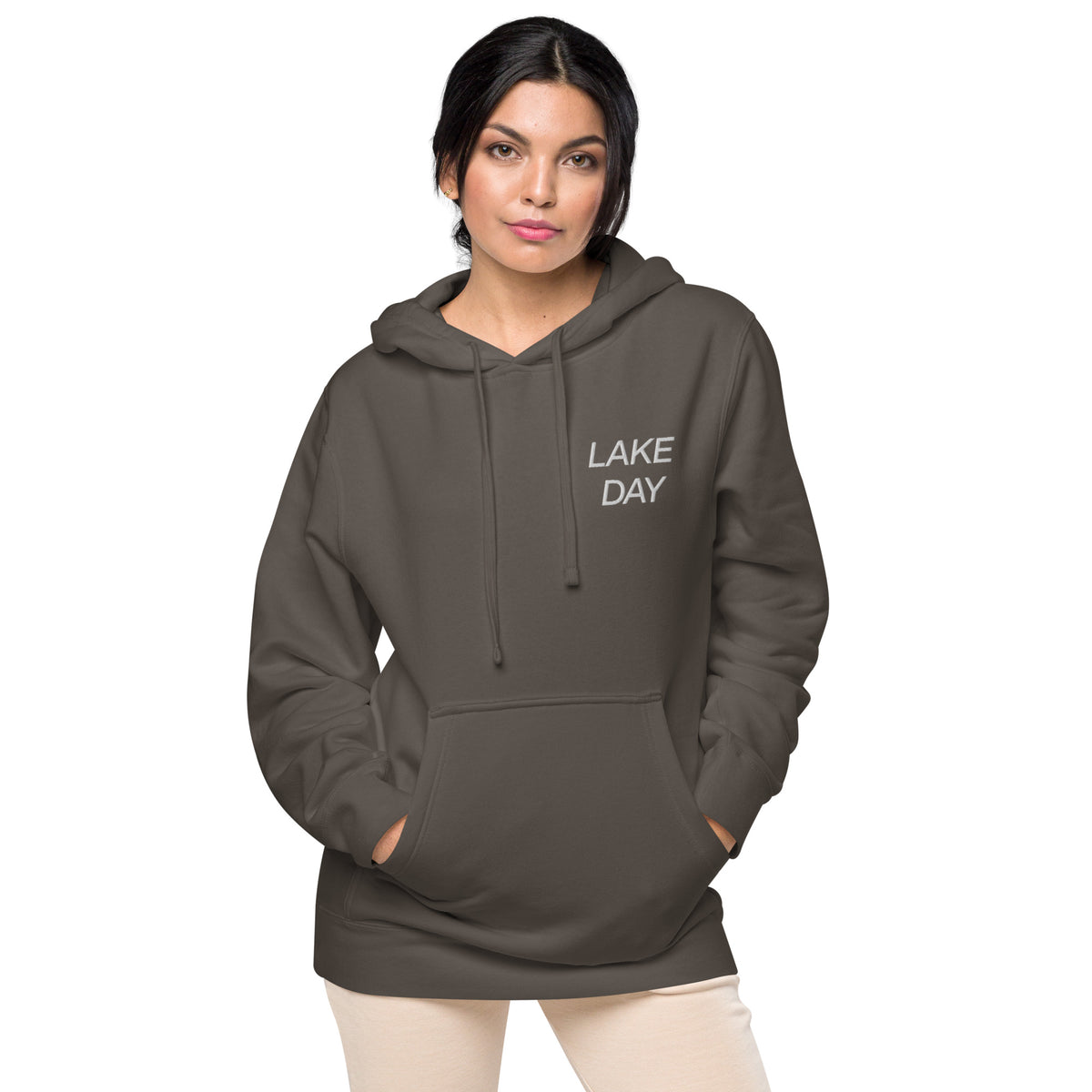 LAKE DAY Unisex Pigment Dyed Hoodie Lake Effect Co