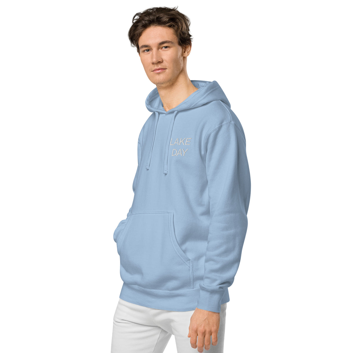 LAKE DAY Unisex Pigment Dyed Hoodie Lake Effect Co