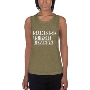 SUNRISE IS FOR LOVERS Ladies Muscle Tank